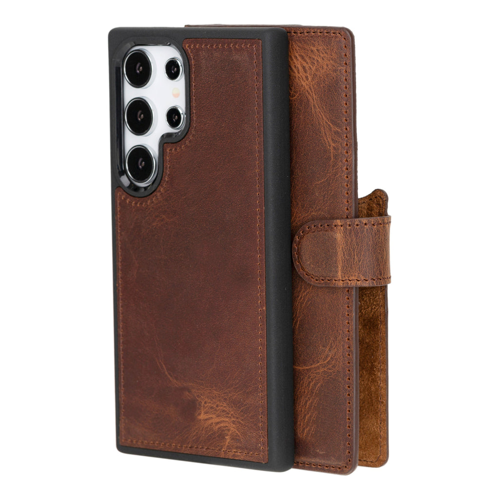 Magic Samsung Galaxy S24 Plus Leather Detachable Wallet Case - LuggageDesigners