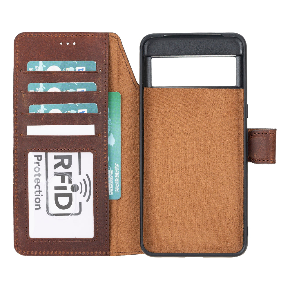 Magic Google Pixel 8 Detachable Leather Wallet Case Mizuri Leather