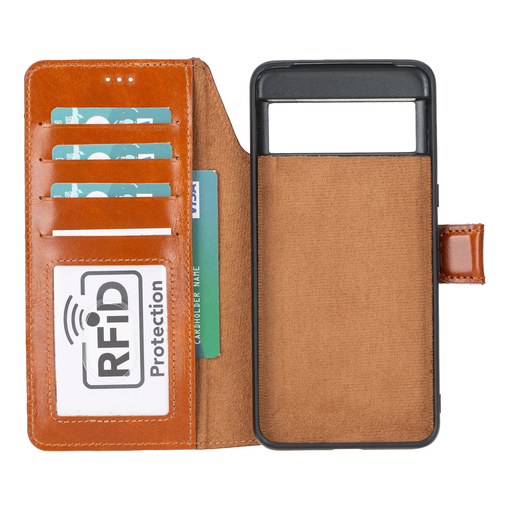 Magic Google Pixel 10 Pro XL Detachable Leather Wallet Case - LuggageDesigners