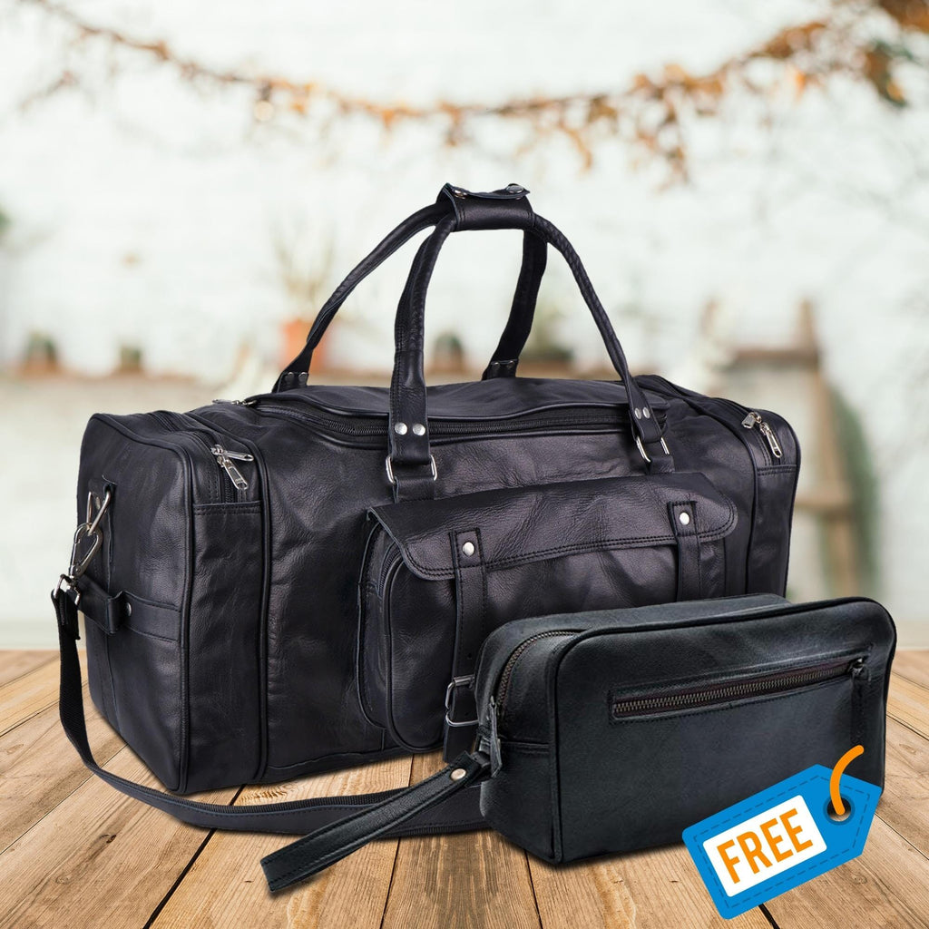 The Dark Knight Traveler + FREE Toiletry Bag Classy Leather Bags