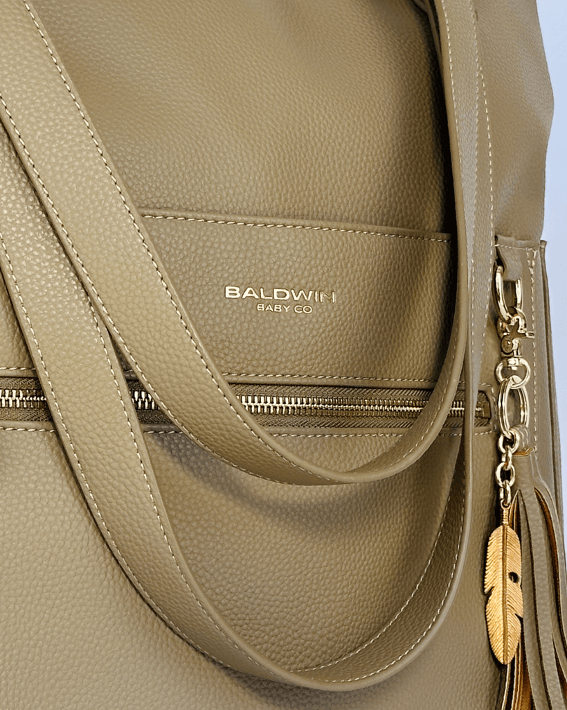The Lillian Diaper Bag - Driftwood Baldwin Baby Company