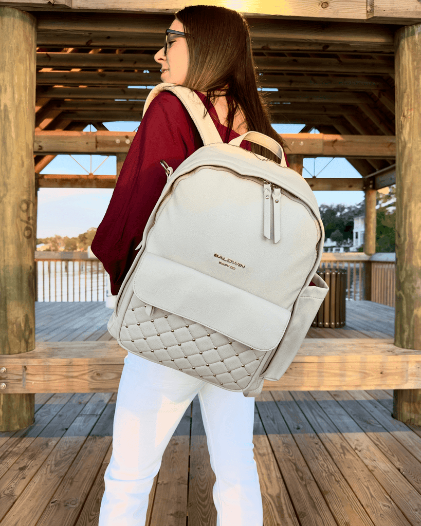 The Daphne Diaper Bag - Sandstone Baldwin Baby Company