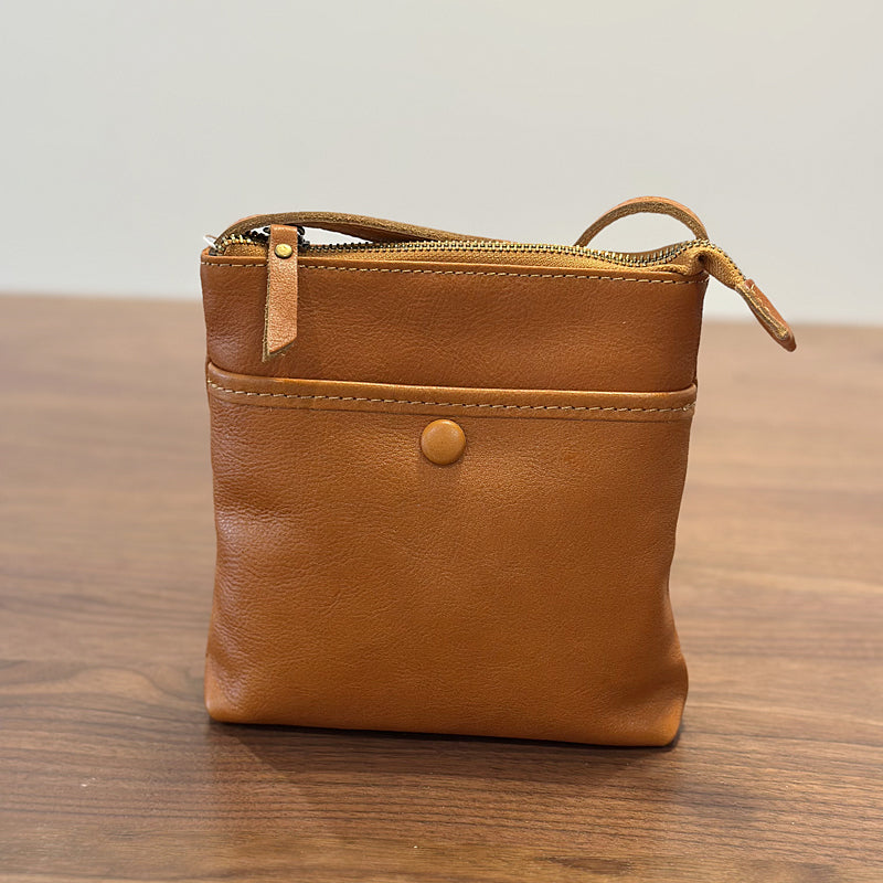 Leather Crossbody Phone Bag,Retro Mini Genuine leather Women's Bag RockCow Leather Studio