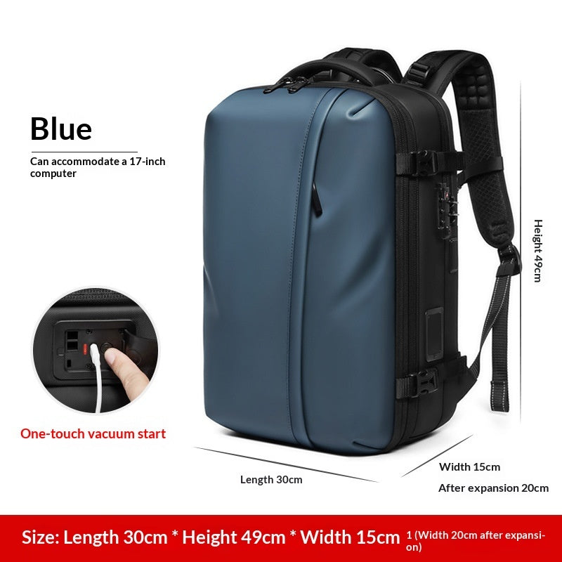 Mens Compressed Backpack Large-Capacity Travel Bag Social Buzz eSIMs