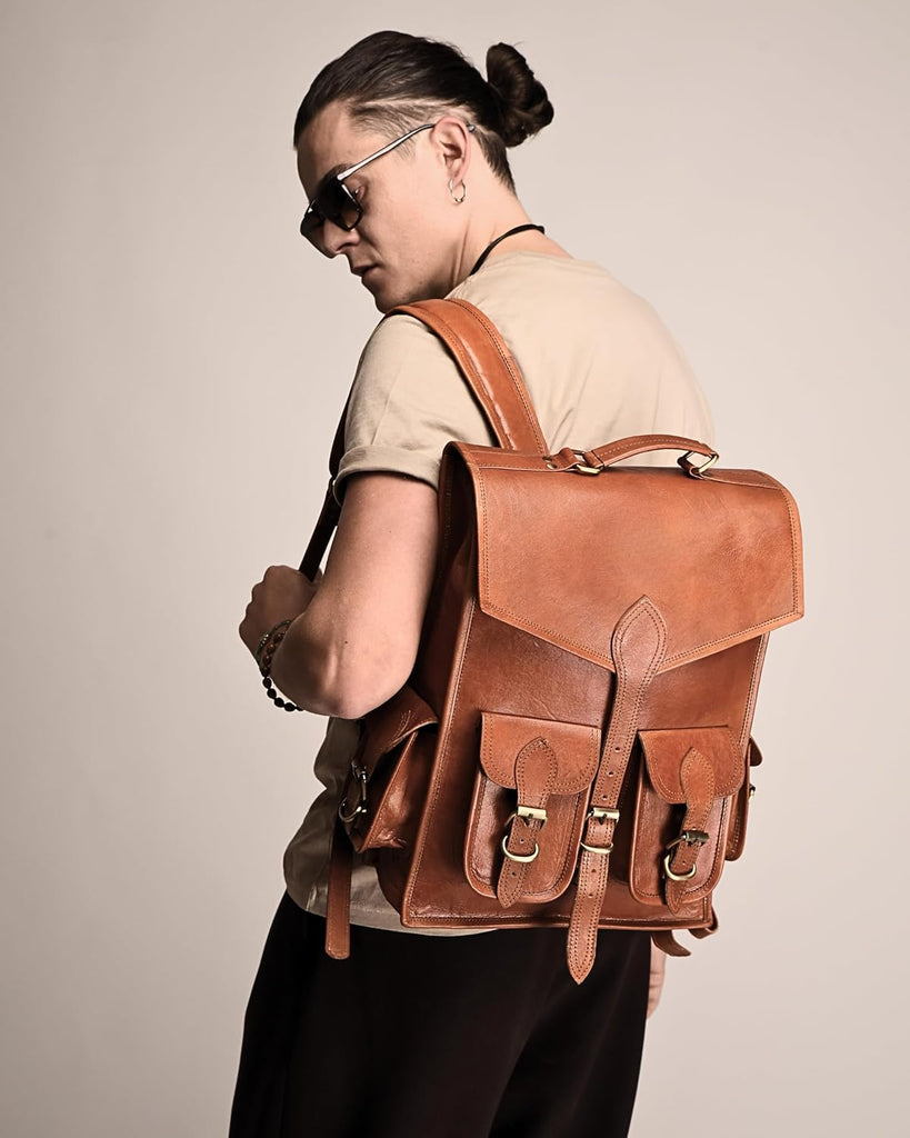 Vintage Leather Backpack Rucksack Classy Leather Bags