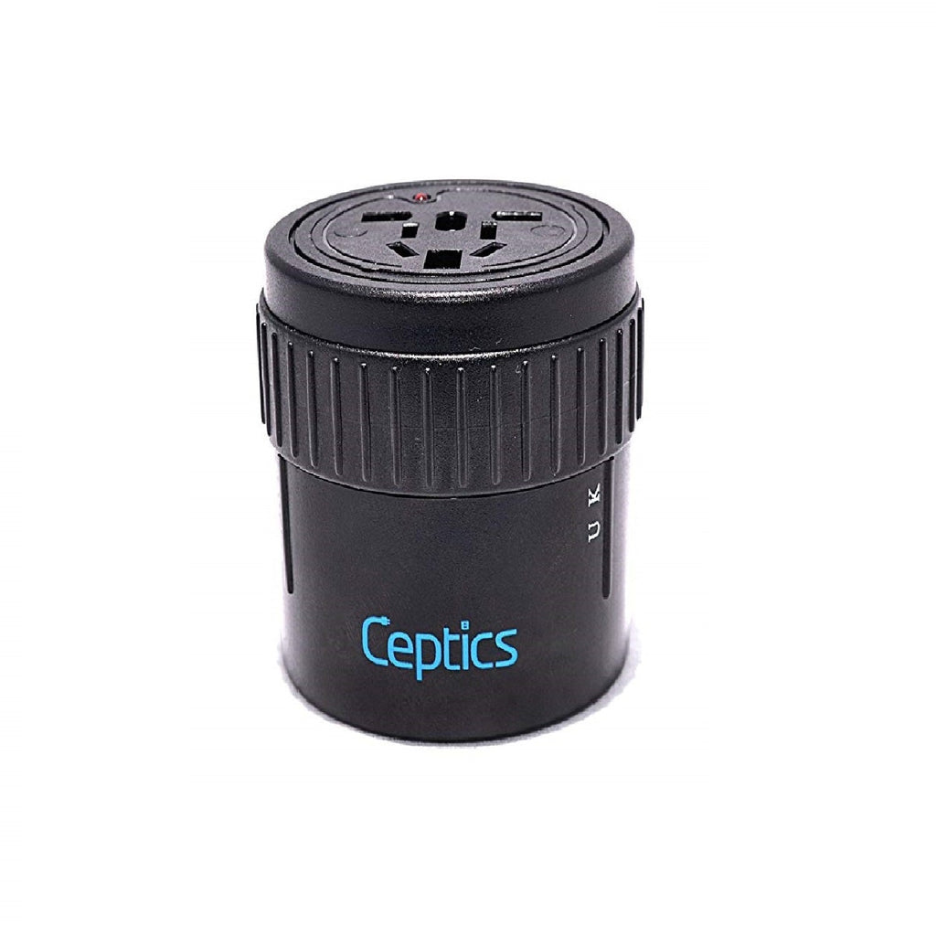 All-In-One Twist International Travel Plug Adapter (UP-7K) Ceptics