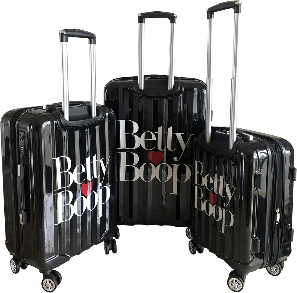 Betty Boop-Themed Hard Side Luggage Set. Carry-on, Medium and Large Checked Dony Corp.