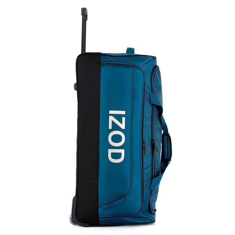 IZOD Katy Lightweight Soft Shell Rolling Duffel Bag with Wheels and Telescopic Handle – Travel-Ready Luggage Duffel - LuggageDesigners