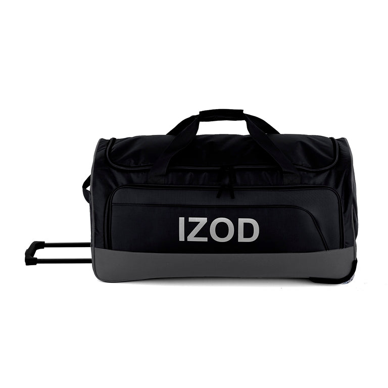 IZOD Katy Lightweight Soft Shell Rolling Duffel Bag with Wheels and Telescopic Handle – Travel-Ready Luggage Duffel - LuggageDesigners