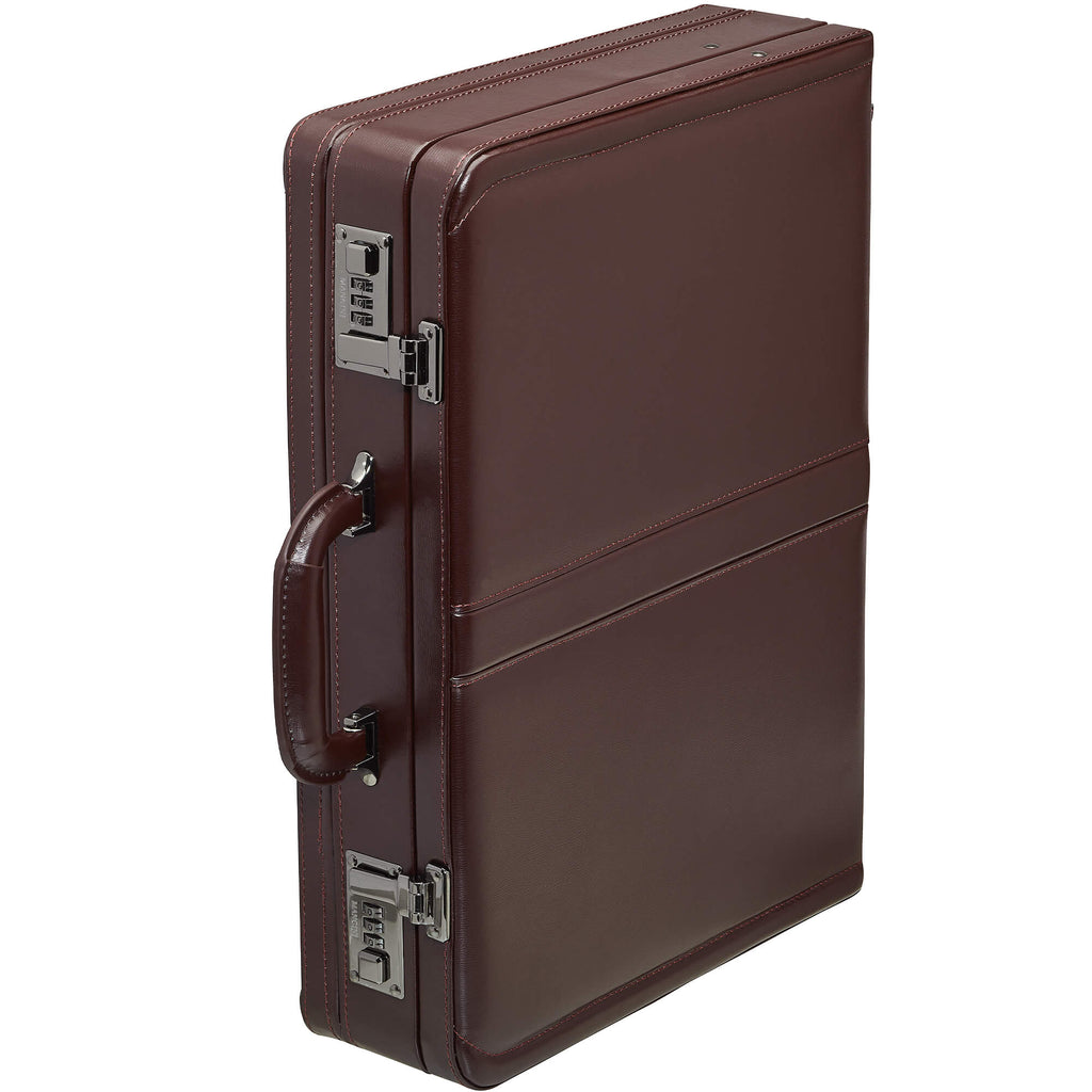 Mancini Leather Goods Expandable Attaché Case Mancini