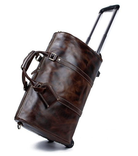 Large Capacity Cowhide Trolley Travel Bag Social Buzz eSIMs