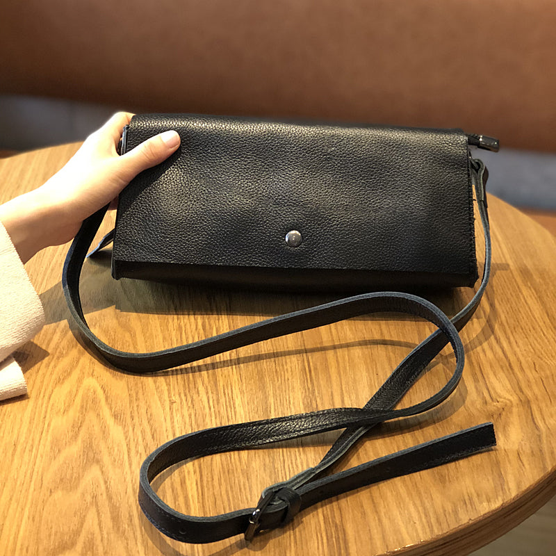 Leather Crossbody Women Wallet Purse, Mini Satchel Crossbody Bag, Small Leather Shoulder Bag for Women RockCow Leather Studio