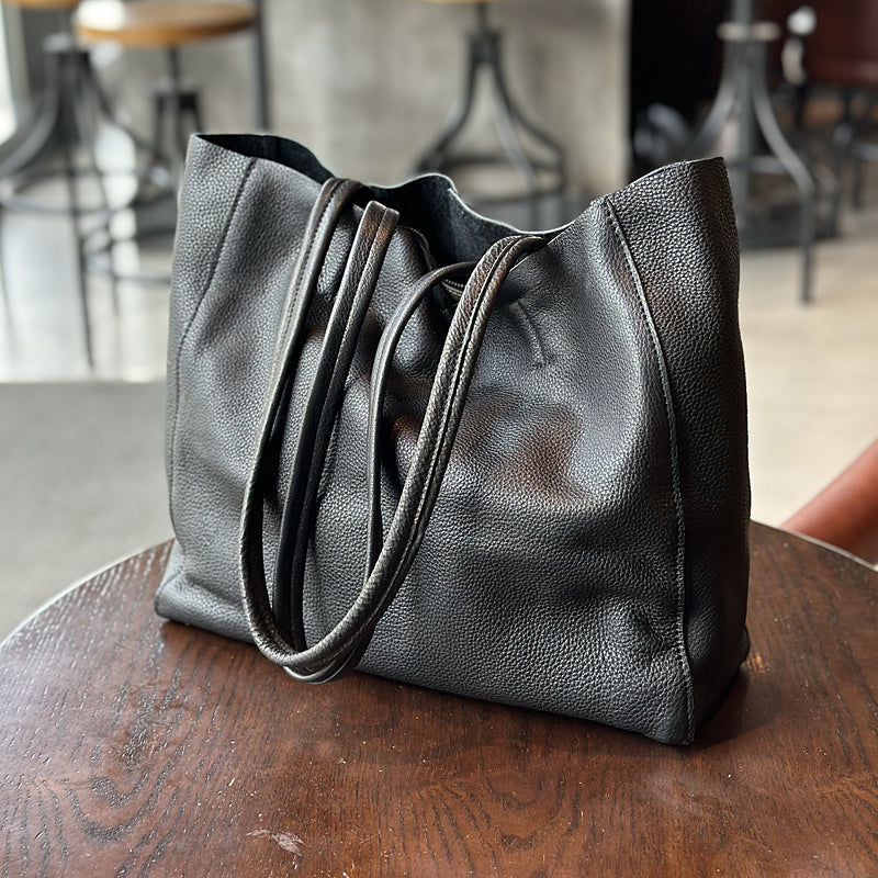 Genuine Leather Large Tote Bags for Women, Full Grain Leather Shoulder Bags for Work RockCow Leather Studio