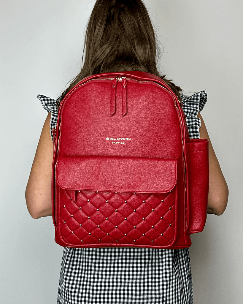 The Daphne Diaper Bag - Crimson Baldwin Baby Company