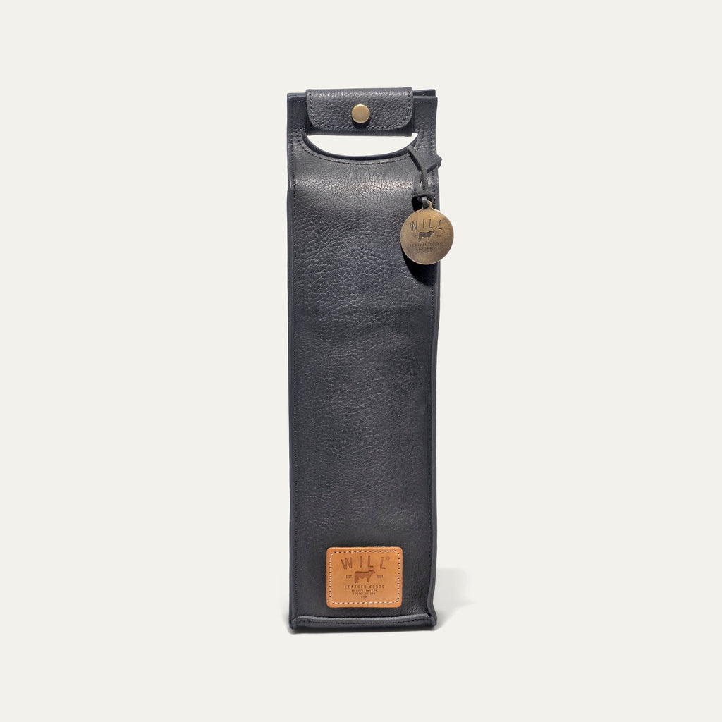Single Leather Wine Case Will Leather Goods