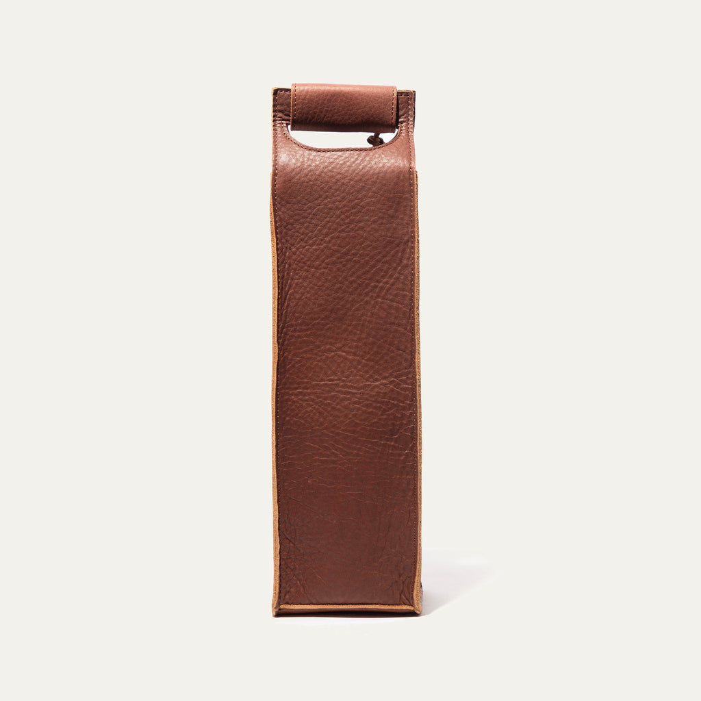 Single Leather Wine Case Will Leather Goods