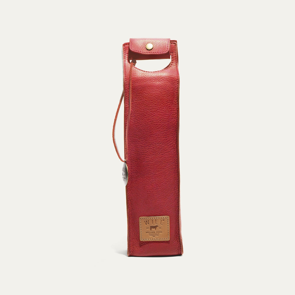 Single Leather Wine Case Will Leather Goods