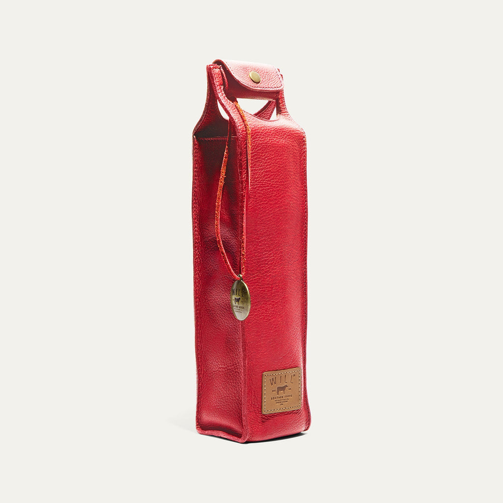 Single Leather Wine Case Will Leather Goods