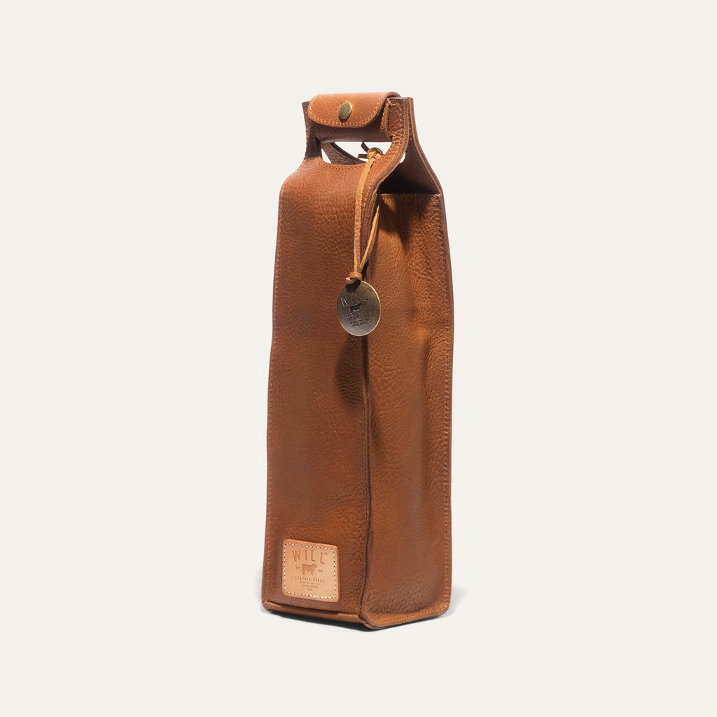 Single Leather Wine Case Will Leather Goods