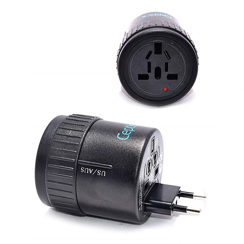 All-In-One Twist International Travel Plug Adapter (UP-7K) Ceptics