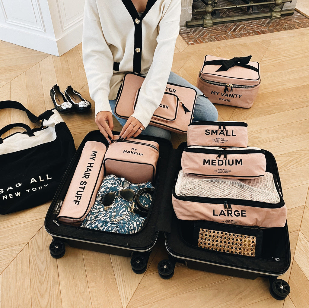 Hair Stuff Travel Case, Pink/Blush Bag-all