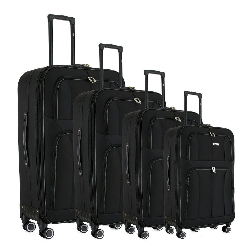 Grace Soft side Lightweight Expandable with 360° Dual Spinning Wheels and Combo Lock – Includes 32", 28", 24", 20" 4-Piece Luggage Set - LuggageDesigners