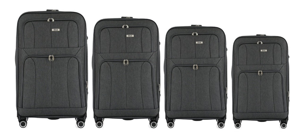 Grace Soft side Lightweight Expandable with 360° Dual Spinning Wheels and Combo Lock – Includes 32", 28", 24", 20" 4-Piece Luggage Set - LuggageDesigners