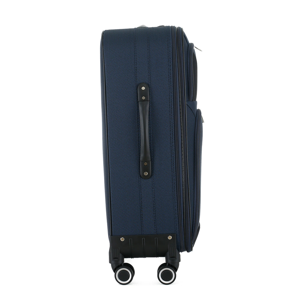 Casey Soft side Lightweight Expandable with 360° Dual Spinning Wheels and Combo Lock – Includes 28", 24", 20" 3-Piece Luggage Set