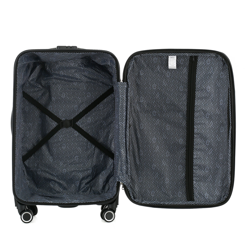 Casey Soft side Lightweight Expandable with 360° Dual Spinning Wheels and Combo Lock – Includes 28", 24", 20" 3-Piece Luggage Set