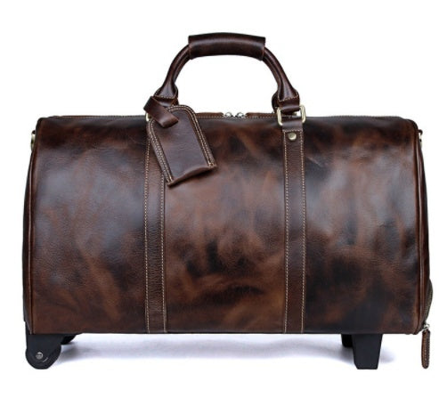 Large Capacity Cowhide Trolley Travel Bag Social Buzz eSIMs