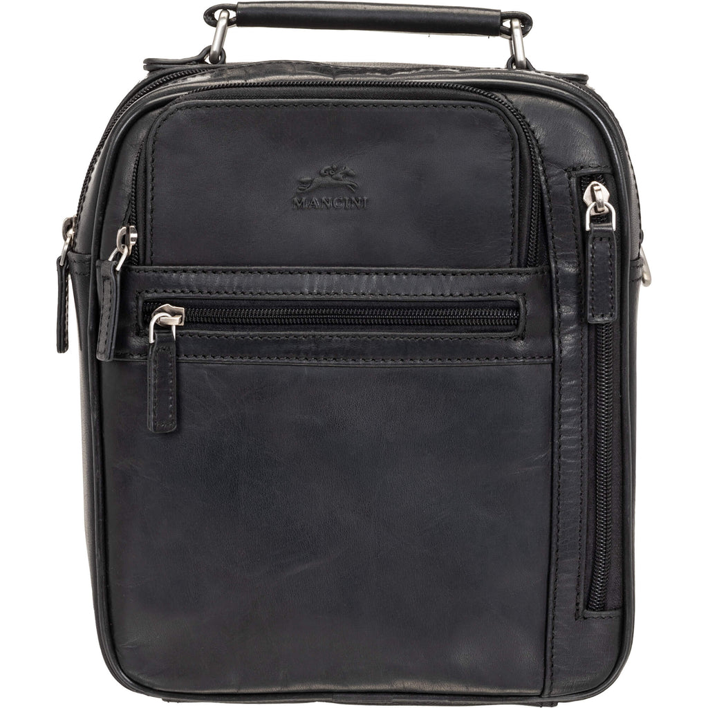 Mancini Buffalo Large Unisex Leather Travel Bag Mancini