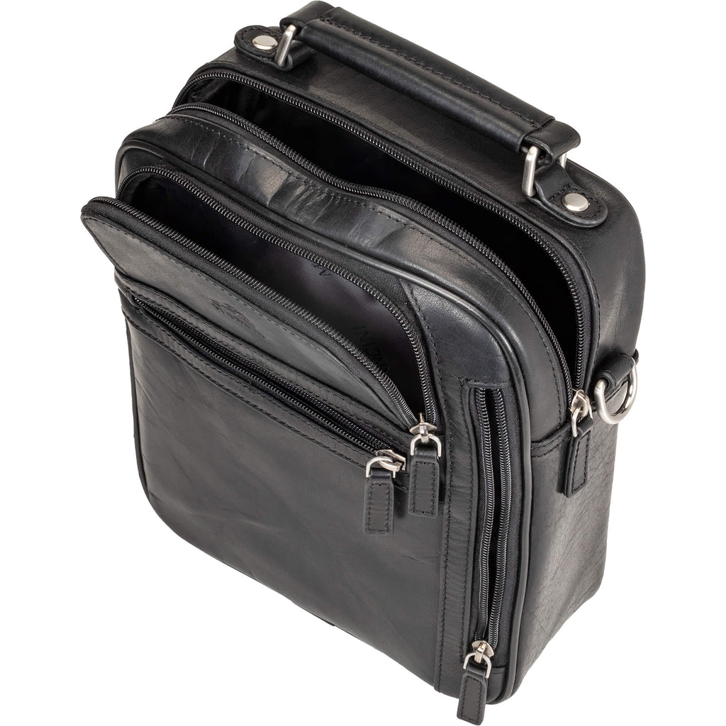 Mancini Buffalo Large Unisex Leather Travel Bag Mancini