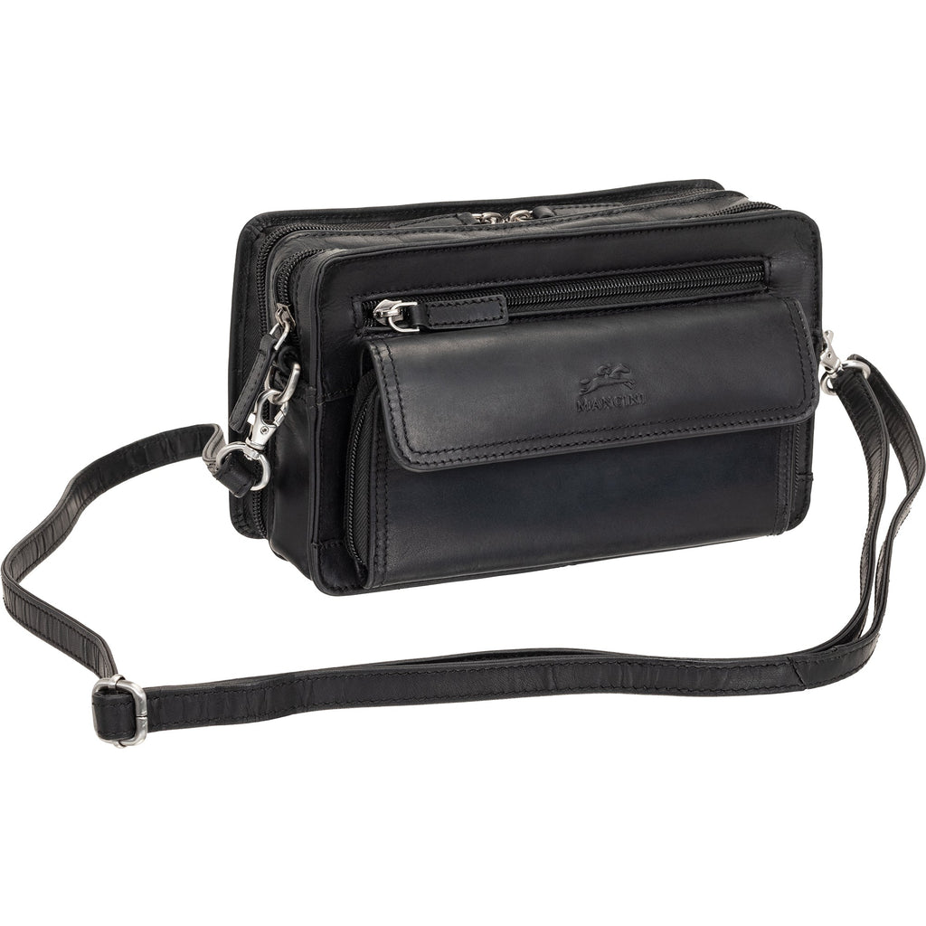 Mancini Buffalo Unisex Bag with Zippered Organizer Pocket Mancini