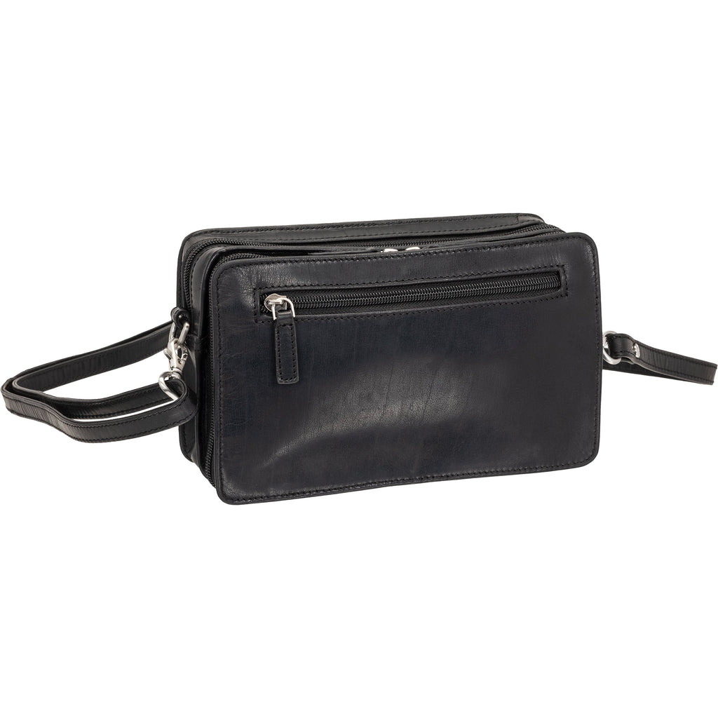 Mancini Buffalo Unisex Bag with Zippered Organizer Pocket Mancini