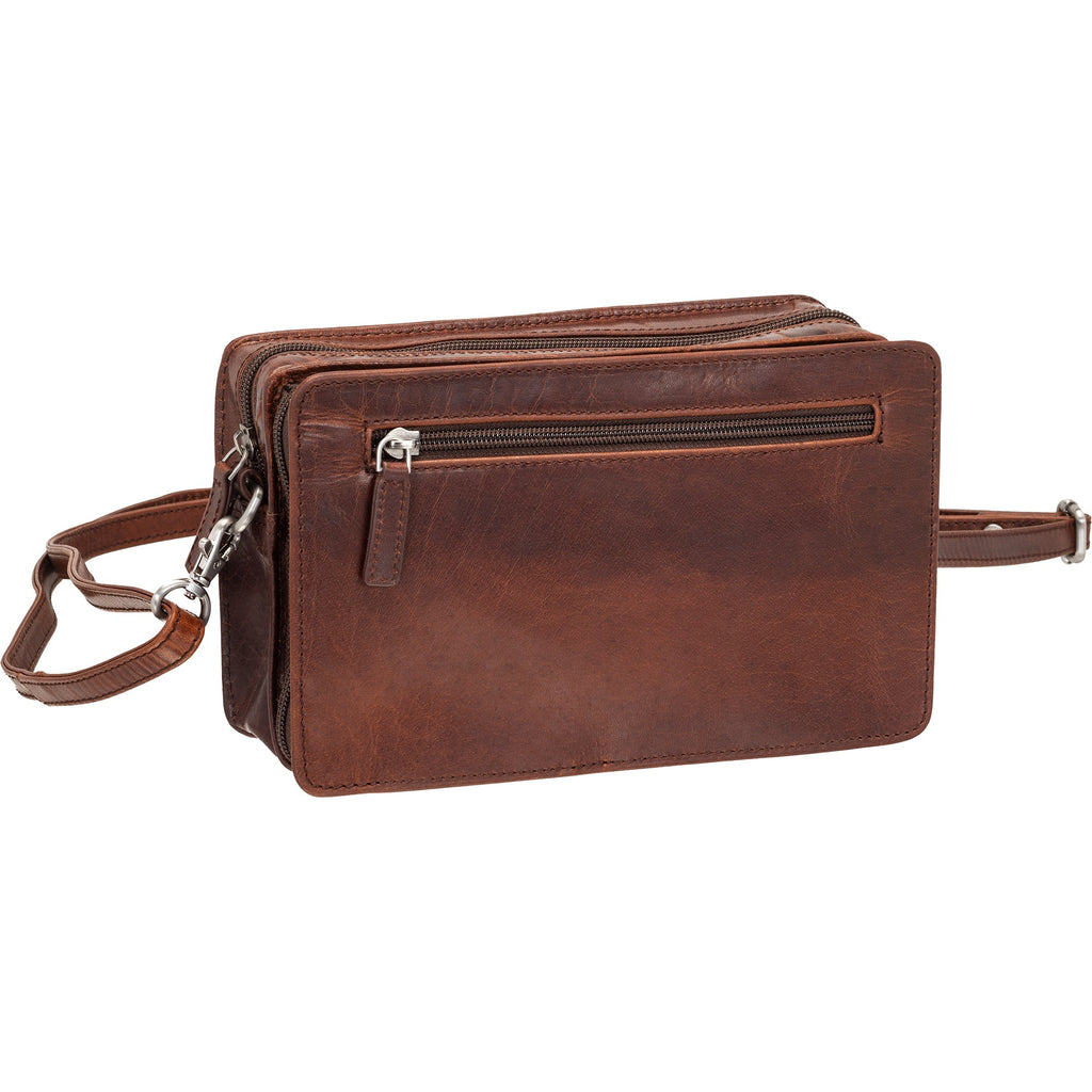 Mancini Buffalo Unisex Bag with Zippered Organizer Pocket Mancini