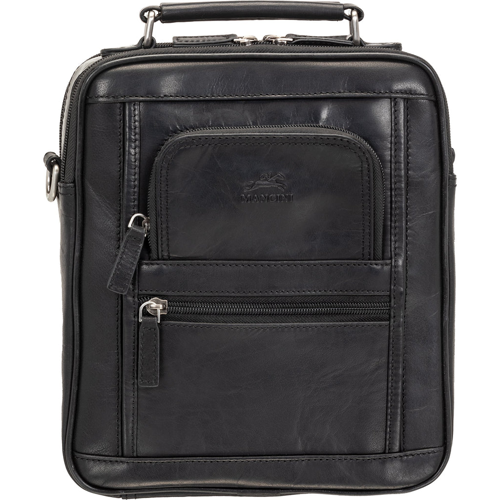 Mancini Buffalo leather Double Compartment Unisex Bag Mancini