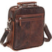 Mancini Buffalo leather Double Compartment Unisex Bag Mancini