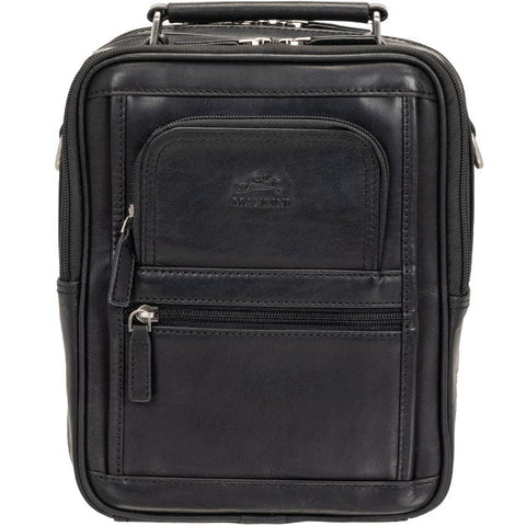 Mancini Buffalo Large Unisex Bag with Zippered Rear Organizer Mancini