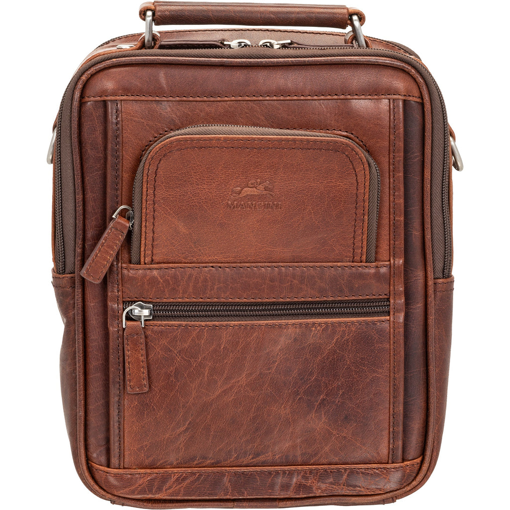 Mancini Buffalo Large Unisex Bag with Zippered Rear Organizer Mancini