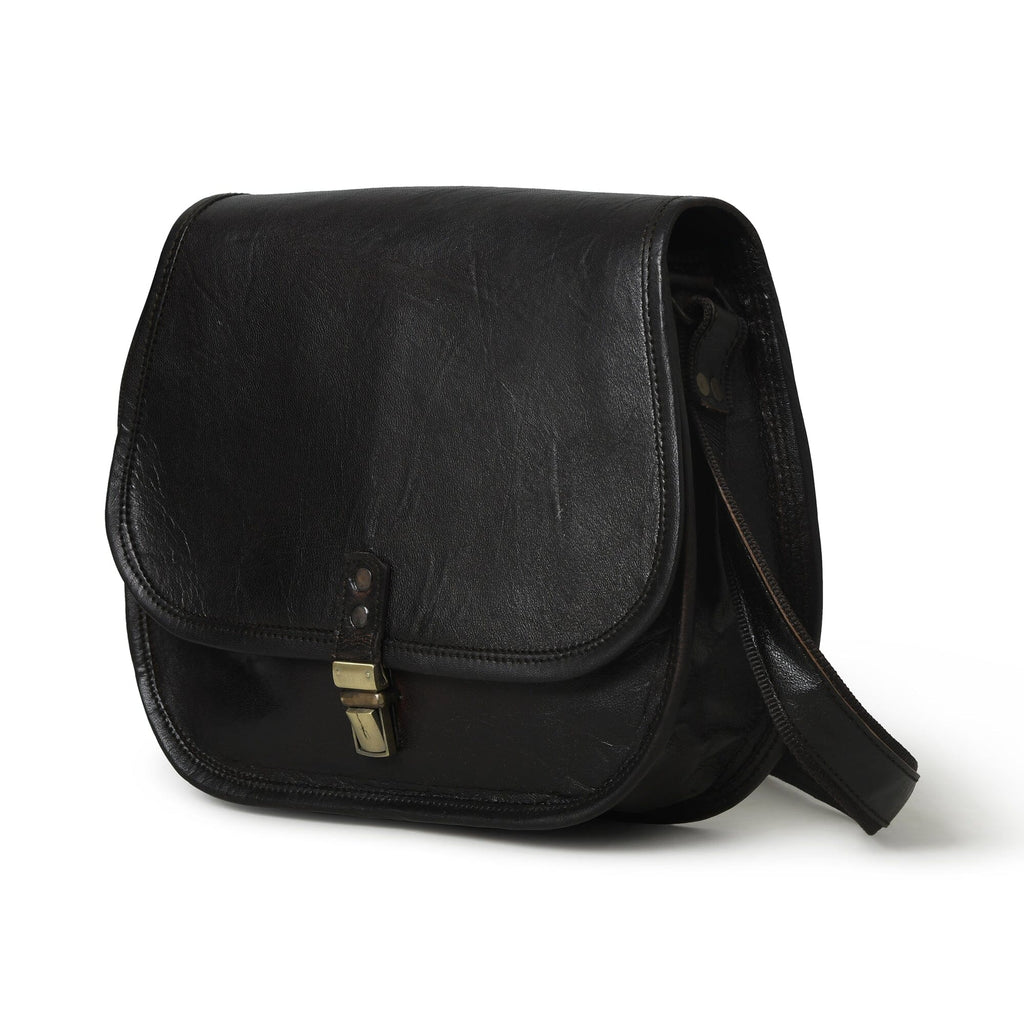 The Black Crossbody Classy Leather Bags