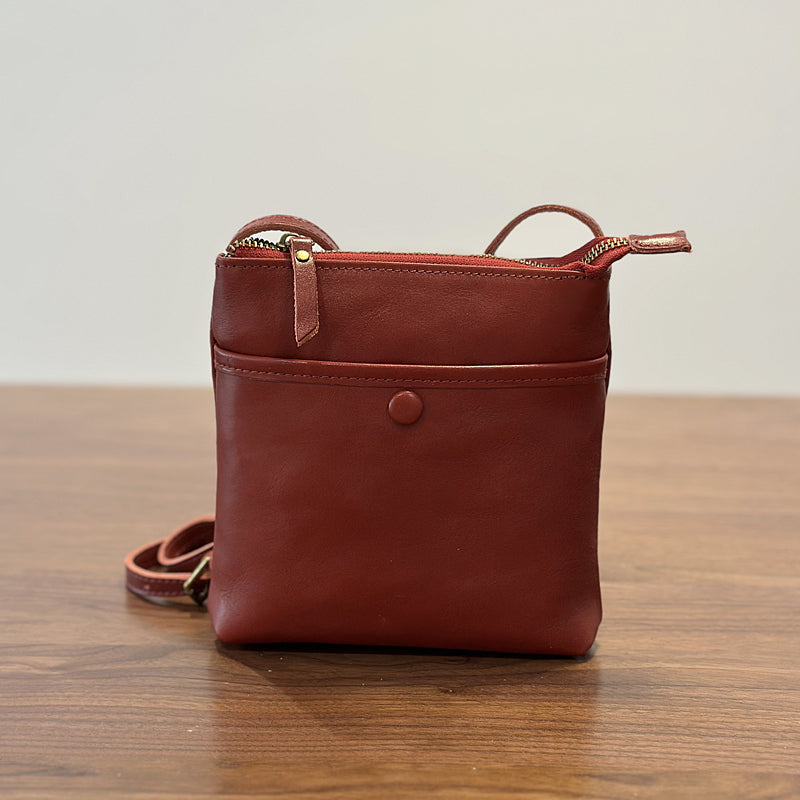 Leather Crossbody Phone Bag,Retro Mini Genuine leather Women's Bag RockCow Leather Studio