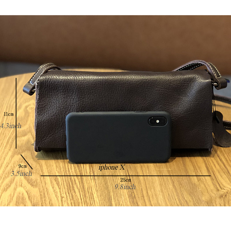 Leather Crossbody Women Wallet Purse, Mini Satchel Crossbody Bag, Small Leather Shoulder Bag for Women RockCow Leather Studio