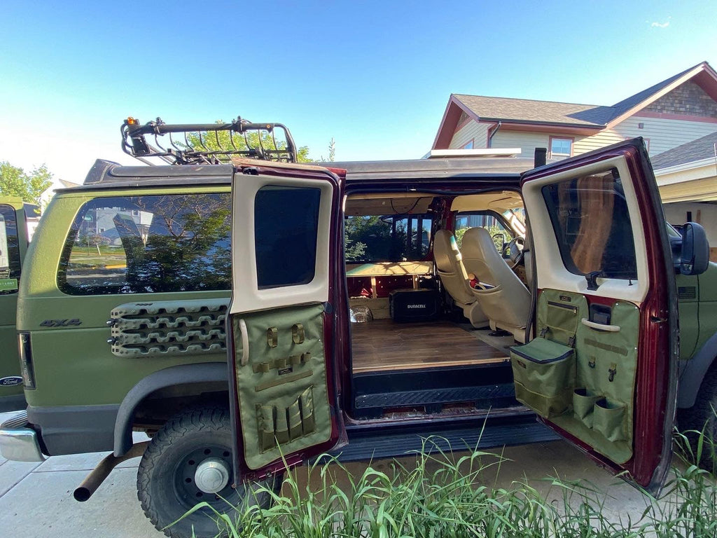 Ford Econoline Barn Door Panel Organizer Overland Gear Guy