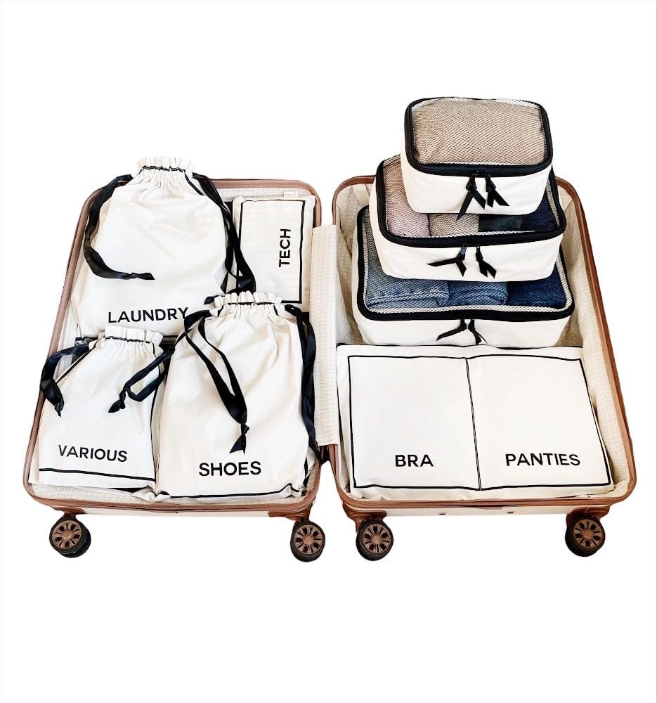 BA Travel Set, 8-pack Cream Bag-all