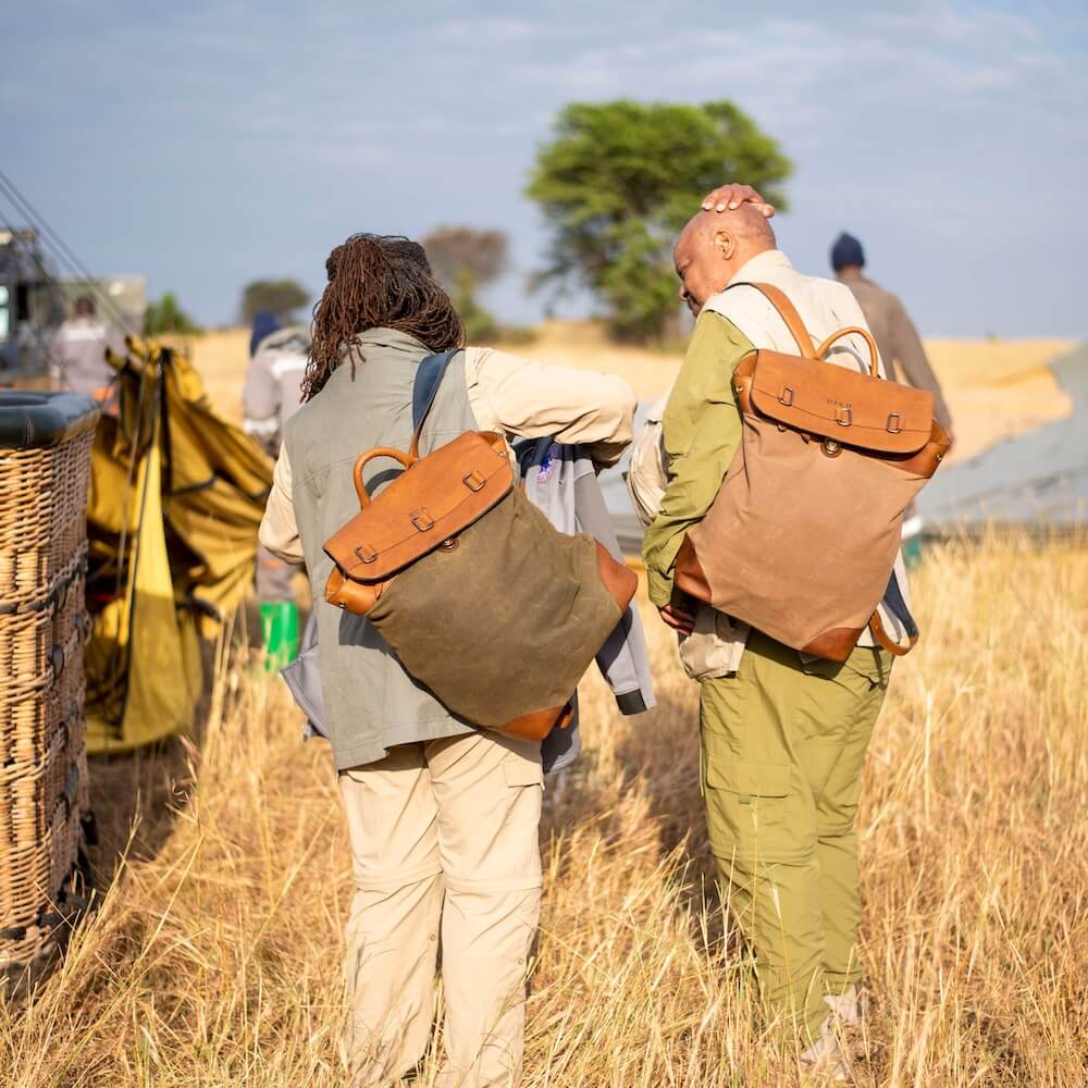 Heritage Waxed Canvas Steamer Backpack No. 2 Mission Mercantile Leather Goods