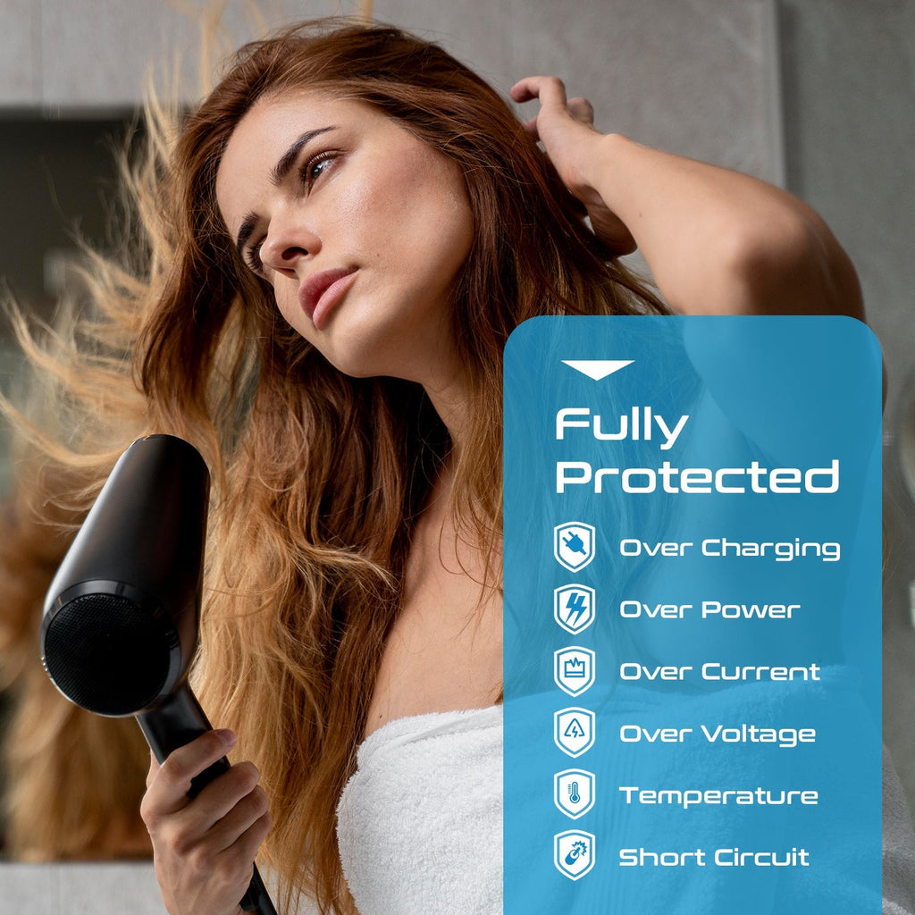 200W/2000W Step Down Converter – 2x 200W, 1x 2000W outlets & 3x USB-A + 1x USB-C – AC 220-240V to 110V-120V Travel Voltage Converter - (LX-C2000) Ceptics