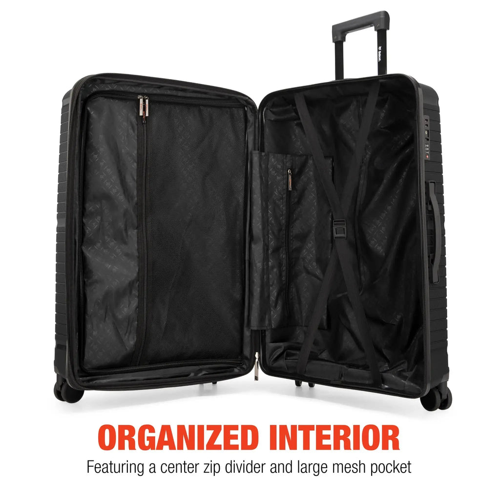 Trencher 3 Piece Expandable Tough Luggage Set Travellty