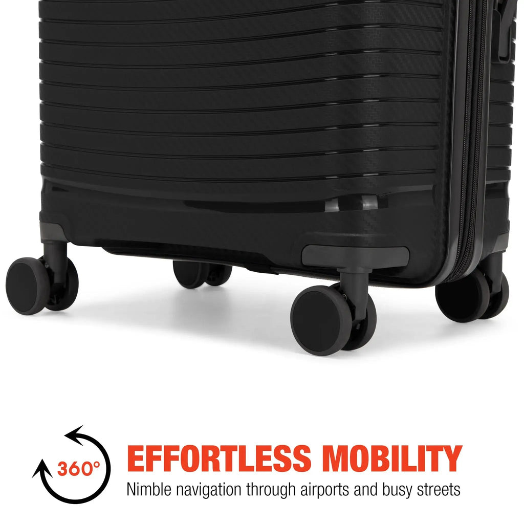 Trencher 3 Piece Expandable Tough Luggage Set Travellty