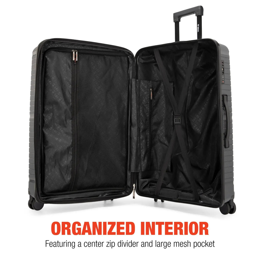 Trencher 3 Piece Expandable Tough Luggage Set Travellty