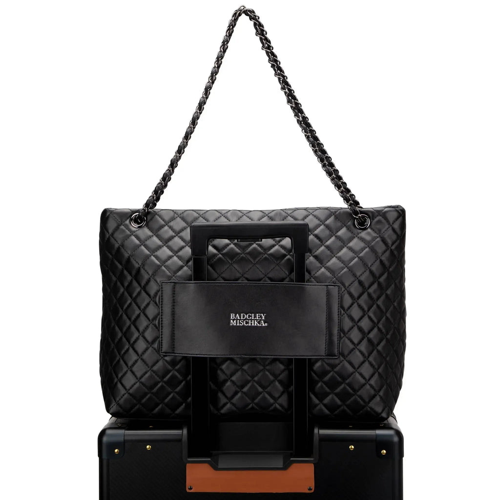 Diana Quilted Vegan Leather Weekender Duffel Bag Travellty
